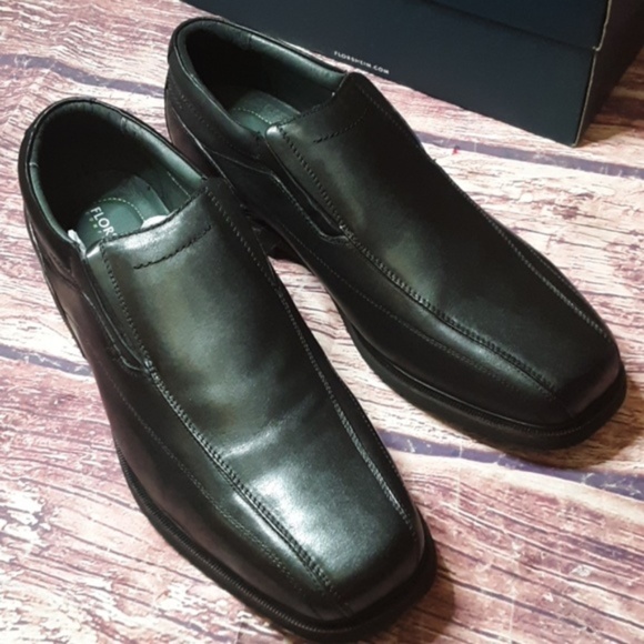 Florsheim Comfortech Black Leather Loafers Size 11 Milano Moc Toe Bit Loafer Men main image 4